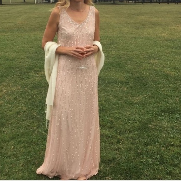 BHLDN Adrianna Papell Pink Brooklyn Dress maxi 2 - Picture 8 of 8